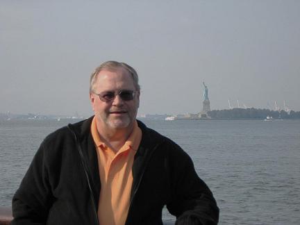 Kent Logan by Statue of Liberty-October 2008